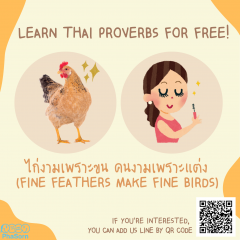 Learn Thai proverbs with Phasorn by Zoom for FREE!