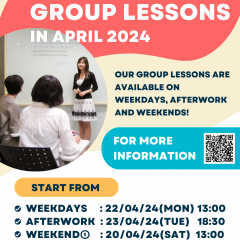 THAI GROUP LESSONS IN APRIL 2024