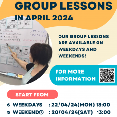 JAPANESE GROUP LESSONS IN MAY 2024