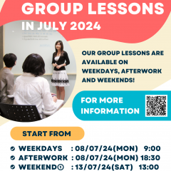 THAI GROUP LESSONS IN JULY 2024