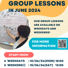 JAPANESE GROUP LESSONS IN JUNE 2024