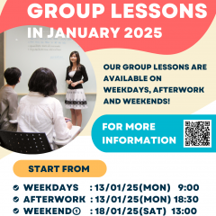 THAI GROUP LESSONS IN  JANUARY 2025