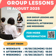 THAI GROUP LESSONS IN AUGUST 2025